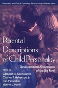 Cover: Parental Descriptions of Child Personality - Psychology Press Ltd