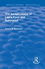 Cover: The Jurisprudence of Law's Form and Substance - Routledge