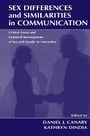 Cover: Sex Differences and Similarities in Communication - Lawrence Erlbaum Associates Inc