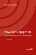 Cover: Privatstiftungsgesetz Systematische Entscheidungssammlung - Manz