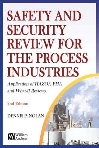 Enlarge image Cover: Safety and Security Review for the Process Industries - William Andrew