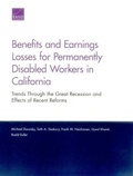 Cover: Benefits and Earnings Losses for Permanently Disabled Workers in California - RAND