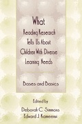 Cover: What Reading Research Tells Us About Children With Diverse Learning Needs - Routledge