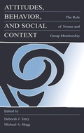 Cover: Attitudes, Behavior, and Social Context - Psychology Press