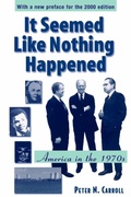 Cover: It Seemed Like Nothing Happened - Rutgers University Press