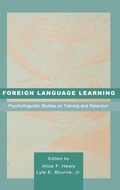 Cover: Foreign Language Learning - Psychology Press