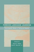 Cover: Foreign Language Learning - Psychology Press Ltd