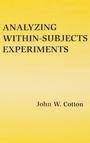 Cover: Analyzing Within-subjects Experiments - Psychology Press