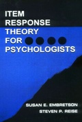 Cover: Item Response Theory for Psychologists - Psychology Press
