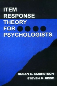Enlarge image Cover: Item Response Theory for Psychologists - Psychology Press