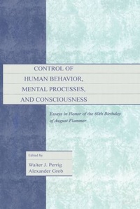 Enlarge image Cover: Control of Human Behavior, Mental Processes, and Consciousness - Psychology Press Ltd