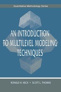 Cover: An Introduction to Multilevel Modeling Techniques - Lawrence Erlbaum Associates Inc