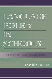 Enlarge image Cover: Language Policy in Schools - Routledge