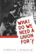 Cover: What Do We Need a Union For? - The University of North Carolina Press