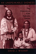 Cover: An Unspeakable Sadness - University of Nebraska Press