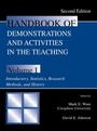 Cover: Handbook of Demonstrations and Activities in the Teaching of Psychology - Psychology Press