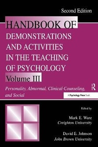 Enlarge image Cover: Handbook of Demonstrations and Activities in the Teaching of Psychology - Psychology Press