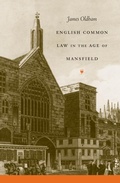 Cover: English Common Law in the Age of Mansfield - The University of North Carolina Press