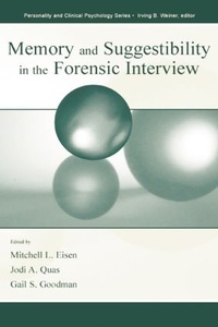 Enlarge image Cover: Memory and Suggestibility in the Forensic Interview - Routledge