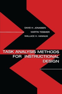 Enlarge image Cover: Task Analysis Methods for Instructional Design - Routledge