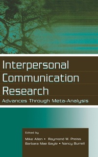 Enlarge image Cover: Interpersonal Communication Research - Routledge