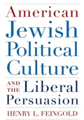 Cover: American Jewish Political Culture and the Liberal Persuasion - Syracuse University Press