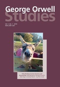 Cover: George Orwell Studies Vol.1 No.1 - Theschoolbook.com