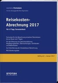 Abbildung von: Reisekosten-Abrechnungen 2017, für 1-7 Tage, Formularblock - Stollfuß