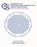 Cover: Proceedings of the Twenty-first Annual Conference of the Cognitive Science Society - Psychology Press