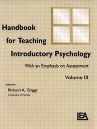 Enlarge image Cover: Handbook for Teaching Introductory Psychology - Lawrence Erlbaum Associates Inc