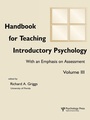 Cover: Handbook for Teaching Introductory Psychology - Psychology Press
