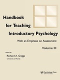 Cover: Handbook for Teaching Introductory Psychology - Psychology Press