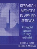 Cover: Research Methods in Applied Settings - Lawrence Erlbaum Associates Inc