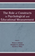 Cover: The Role of Constructs in Psychological and Educational Measurement - Routledge