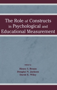 Enlarge image Cover: The Role of Constructs in Psychological and Educational Measurement - Routledge