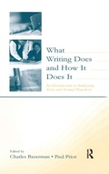 Cover: What Writing Does and How It Does It - Routledge