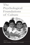 Cover: The Psychological Foundations of Culture - Psychology Press
