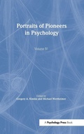 Cover: Portraits of Pioneers in Psychology - Psychology Press