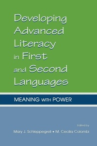 Enlarge image Cover: Developing Advanced Literacy in First and Second Languages - Routledge