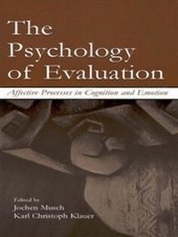 Enlarge image Cover: The Psychology of Evaluation - Psychology Press Ltd