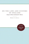 Cover: On the Laws and Customs of England - The University of North Carolina Press