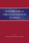 Cover: Handbook of Organizational Justice - Psychology Press Ltd
