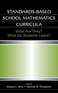 Enlarge image Cover: Standards-based School Mathematics Curricula - Routledge
