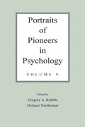 Cover: Portraits of Pioneers in Psychology - Psychology Press