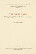 Cover: The Name Game - The University of North Carolina Press