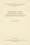 Cover: Void and Voice - The University of North Carolina Press