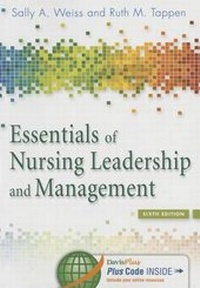 Abbildung von: Essentials of Nursing Leadership & Management 6e - F.A. Davis Company