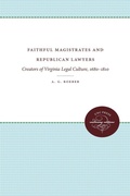 Cover: Faithful Magistrates and Republican Lawyers - The University of North Carolina Press