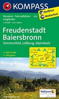 Abbildung von: KOMPASS Wanderkarte Freudenstadt - Baiersbronn - Simmersfeld - Lossburg - Alpirsbach - KOMPASS-Karten