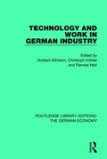 Cover: Technology and Work in German Industry - Routledge